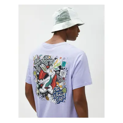 Koton Bugs Bunny Oversize T-Shirt Printed on Back Licensed