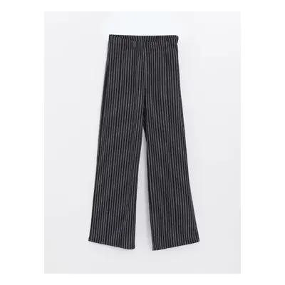 LC Waikiki Women's Elastic Waist Striped Trousers