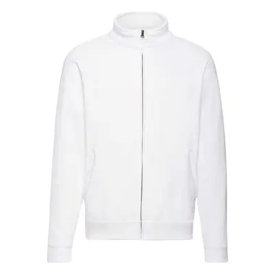 White Men's Sweat Jacket Fruit of the Loom