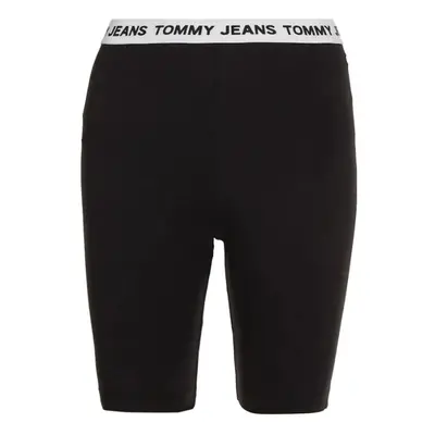 Tommy Jeans Shorts - TJW LOGO WAISTBAND CYCLE SHORT black