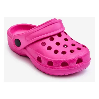 WJ1 Dětská pěna Crocs Slides Růžové Percy