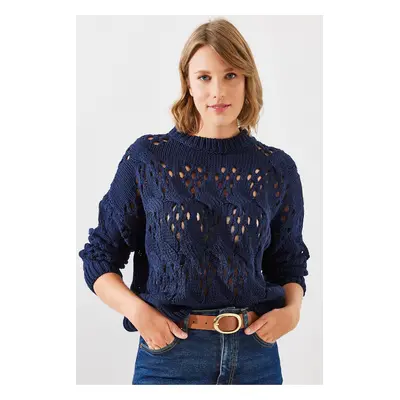 Bianco Lucci Women's Openwork Sweater