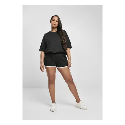 Dámské organické Interlock Retro Hotpants černo/bílé