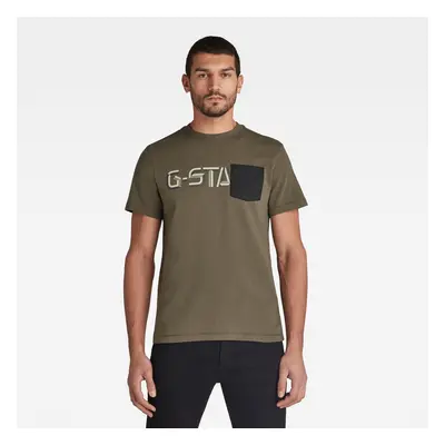 G-STAR T-Shirt - Ripstop pt graphic r t s\s green