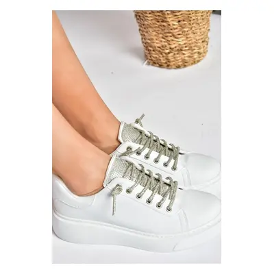 Fox Shoes White Stone Lace-Up Dámské sportovní boty Tenisky