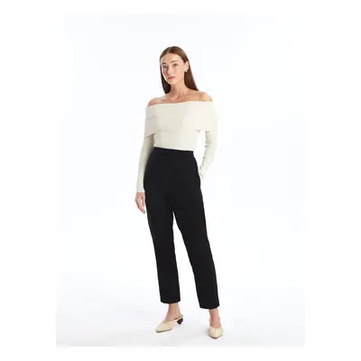 LC Waikiki Women's Elastic Waist Straight Trousers