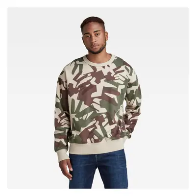 G-STAR Sweatshirt - Camo oversized r sw beige