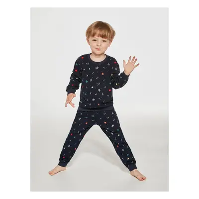 Pyjamas Cornette Young Boy 762/143 Cosmos length/r navy blue