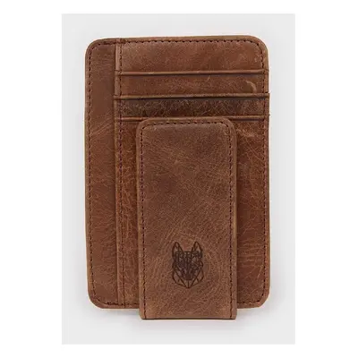 DEFACTO Men's Christmas Themed Magnetic Leather Card Holder