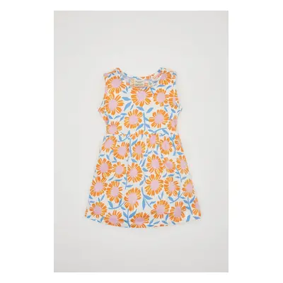 DEFACTO Baby Girl Patterned Sleeveless Dress