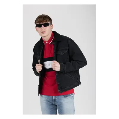 Tommy Hilfiger Jacket - TH ICONS TRUCKER JKT BLACK DENIM black