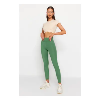 Trendyol Green Push-Up Full Length Knitted Sports Leggings