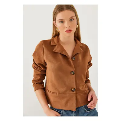 Bianco Lucci Women's Suede Jacket MBMS034