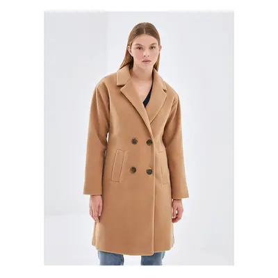 LC Waikiki Jacket Collar Women's Cashmere Coat