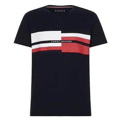 Tommy Hilfiger T-shirt - ABSTRACT STRIPE TEE dark blue