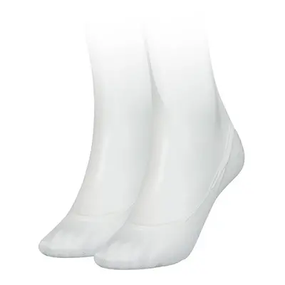 Tommy Hilfiger Socks - TH WOMEN FOOTIE 2P TH BURN OUT white