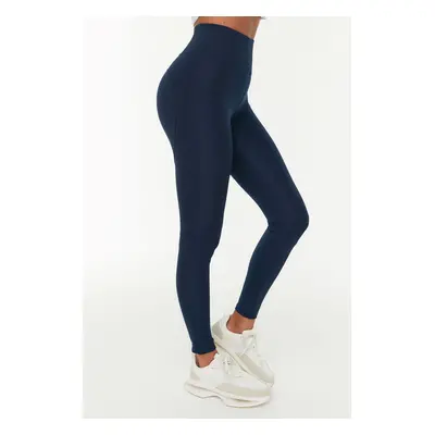 Trendyol Navy Blue Push-Up Full Length Knitted Sports Leggings