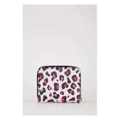 DEFACTO Women's Leopard Patterned Faux Leather Wallet