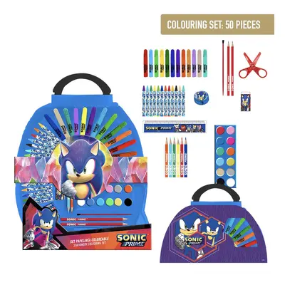 COLOURING STATIONERY SET PIEZAS SONIC PRIME