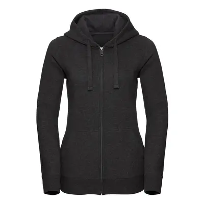 Women's Authentic Melange Zipped Hooded Sweat Russell