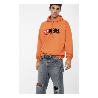 Sweatshirt - Diesel SDIVISION SWEATSHIRT orange