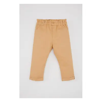 DEFACTO Baby Girl Paperbag Folded Leg Gabardine Trousers