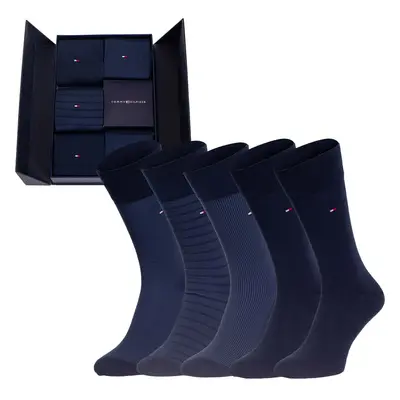 Pánské ponožky Tommy Hilfiger Tommy_Hilfiger_5Pack_Socks_701220144_001_Navy_Blue