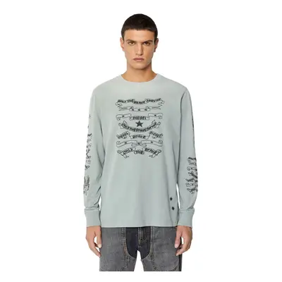 Diesel T-shirt - T-JUST-LS-E3 T-SHIRT grey