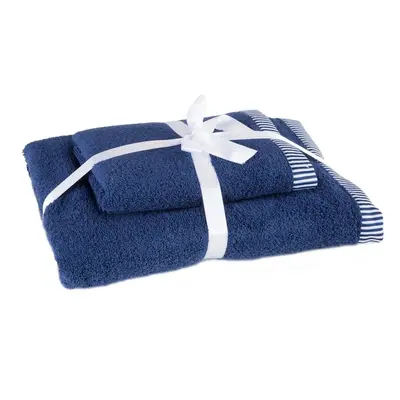 Eurofirany Unisex's Towel Navy Blue