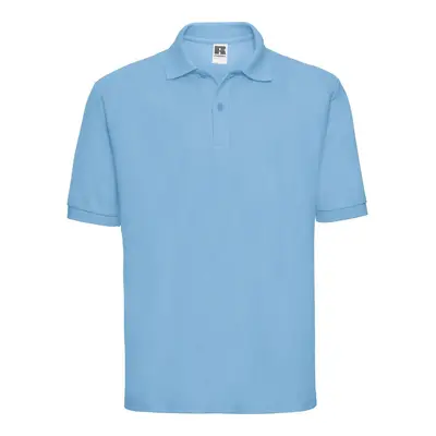 Men's Polycotton Polo Russell Blue T-Shirt