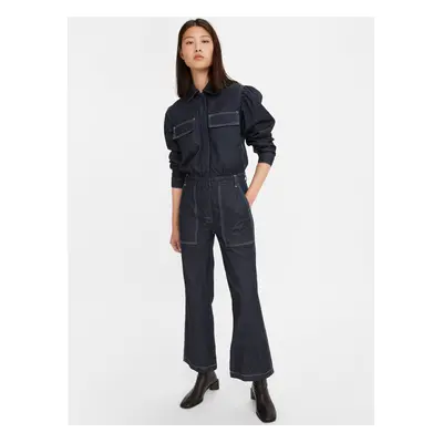 Levi&#39;s Tmavě modrý dámský džínový overal Levi's® Flight Suit - Dámské