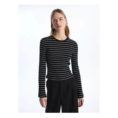 LC Waikiki Crew Neck Striped Long Sleeve Women's T-Shirt