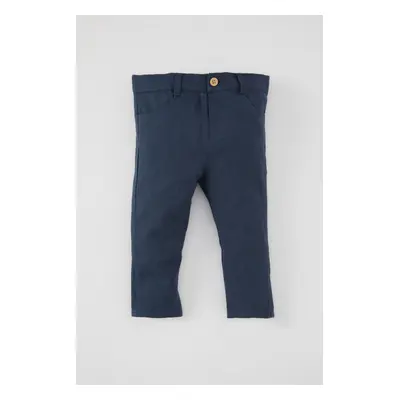 DEFACTO Baby Boy Striped Straight Leg Gabardine Trousers