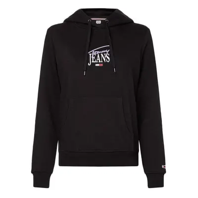 Tommy Jeans Sweatshirt - TJW REG ESSENTIAL LOGO HOODIE black