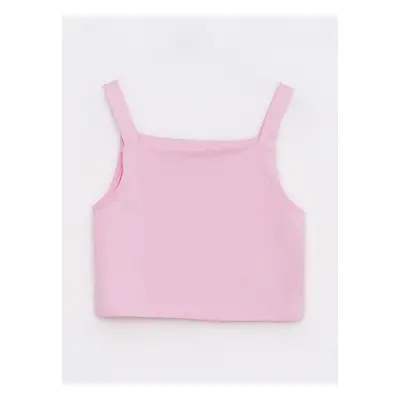 LC Waikiki Square Neck Basic Straps Girls' Crop Singlet.