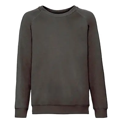 Czarna bluza dziecięca Raglan Sweat Fruit of the Loom