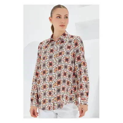 Bigdart Graphic Patterned Shirt - Orange