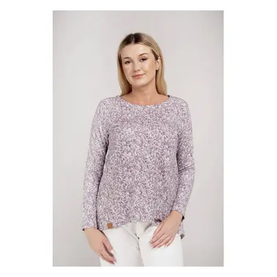 Purple blouse with sweater print mi... Me