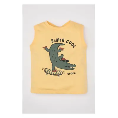 DEFACTO Baby Boy Crew Neck Printed Undershirt