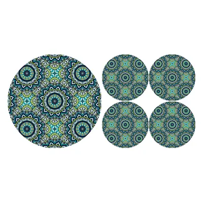 Bertoni Home Unisex's 1+4 Round Table Pads Set Anais