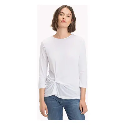 Tommy Hilfiger Top - LIV C-NK TOP 3/4 SLV white