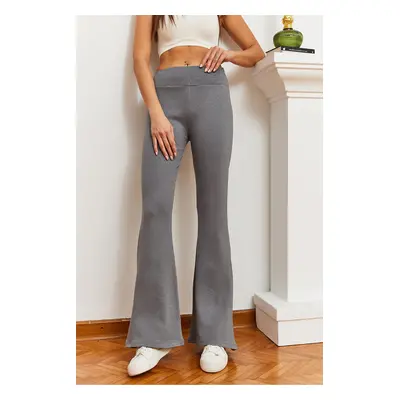 Bianco Lucci Women's High Waisted Flare Pants