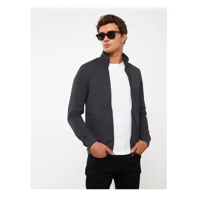 LC Waikiki Stand Collar Long Sleeve Men's Sports Cardigan