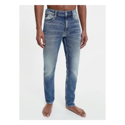 Modré pánské slim fit džíny Calvin Klein Jeans - Pánské