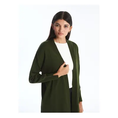 LC Waikiki Shawl Collar Plain Long Sleeve Women's Knitwear Cardigan