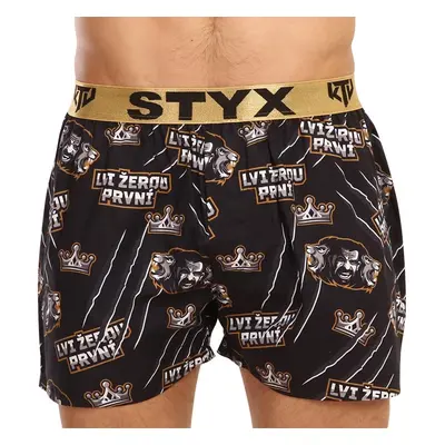 Men's shorts Styx art / KTV sports rubber - gold rubber - limited edition (BTZ960)