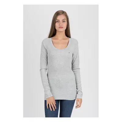 Tommy Jeans T-shirt - TJW ORIGINAL RIB LONGSLEEVE grey