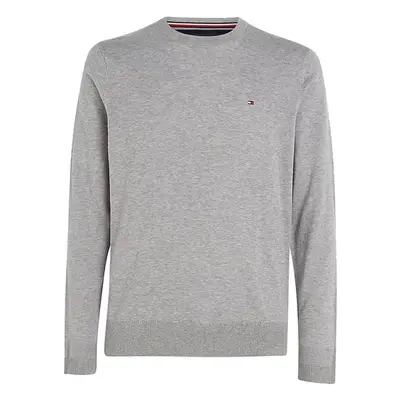 Sweater - TOMMY HILFIGER CORE COTTON-SILK CNECK grey