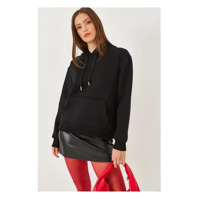 Bianco Lucci Women's Kangaroo Pocket Sweatshirt MBHS012