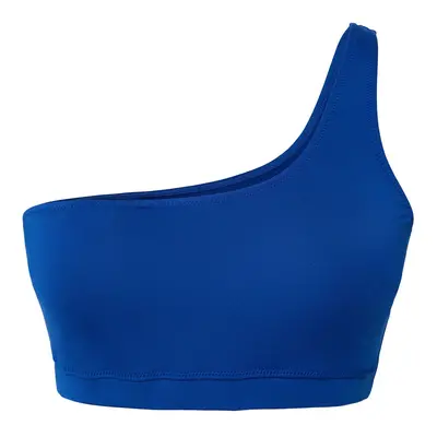 Trendyol Curve Blue One Shoulder Plus Size Bikini Top